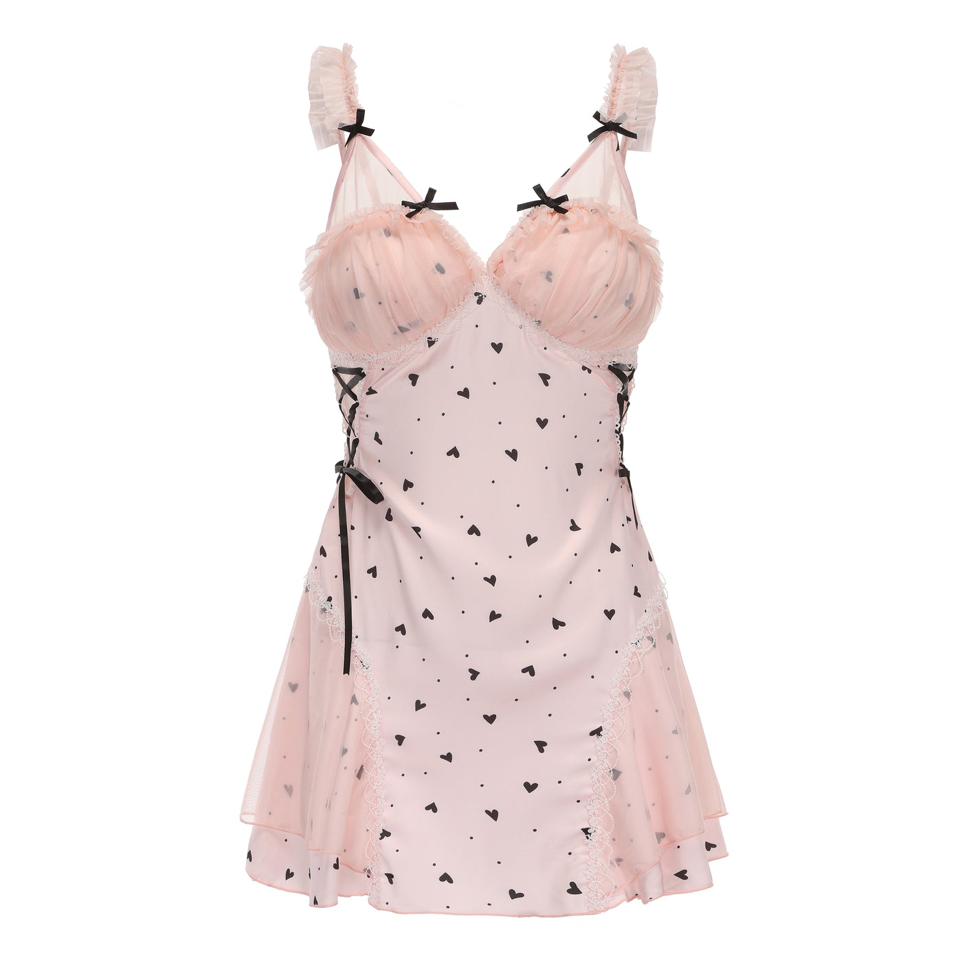 Pink Satin Babydoll