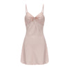 Silky Satin Slip Dress - pink