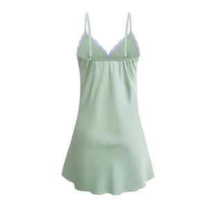 Mint Green Satin Nightdress