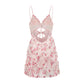 French-Inspired Rose Camisole Dress Set