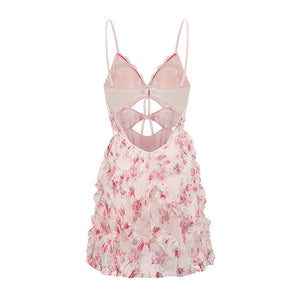 French-Inspired Rose Camisole Dress Set