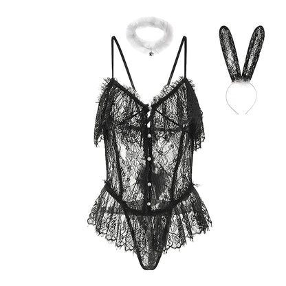 Lace Bunny Girl Bodysuit