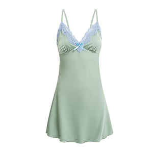 Mint Green Satin Nightdress