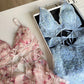 French-Inspired Rose Camisole Dress Set