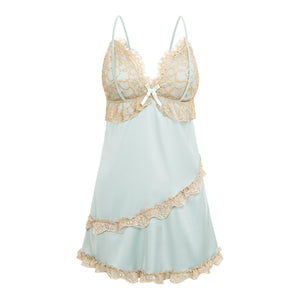 Trim Slip Dress with Removable Pads