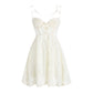 Petal Lace Bustier Slip Dress