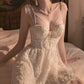Petal Lace Bustier Slip Dress